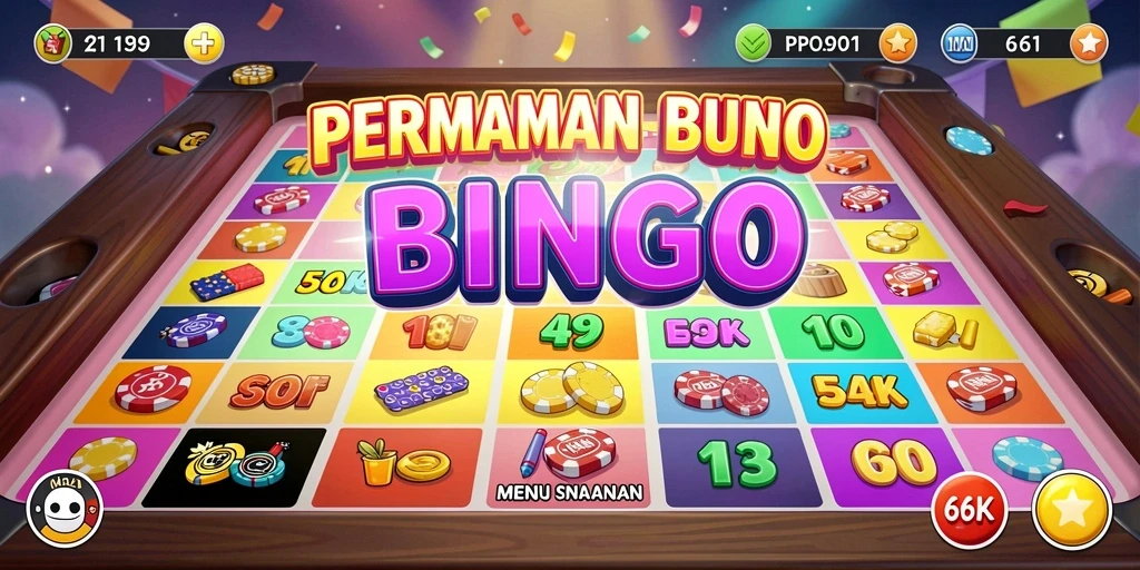 Gameplay menarik di aplikasi Bingo 66K dengan berbagai tema.