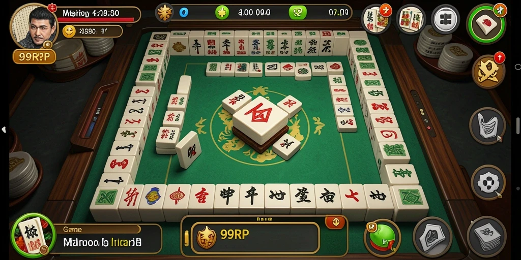 Screenshot gameplay 99RP menampilkan keseruan permainan Mahjong.