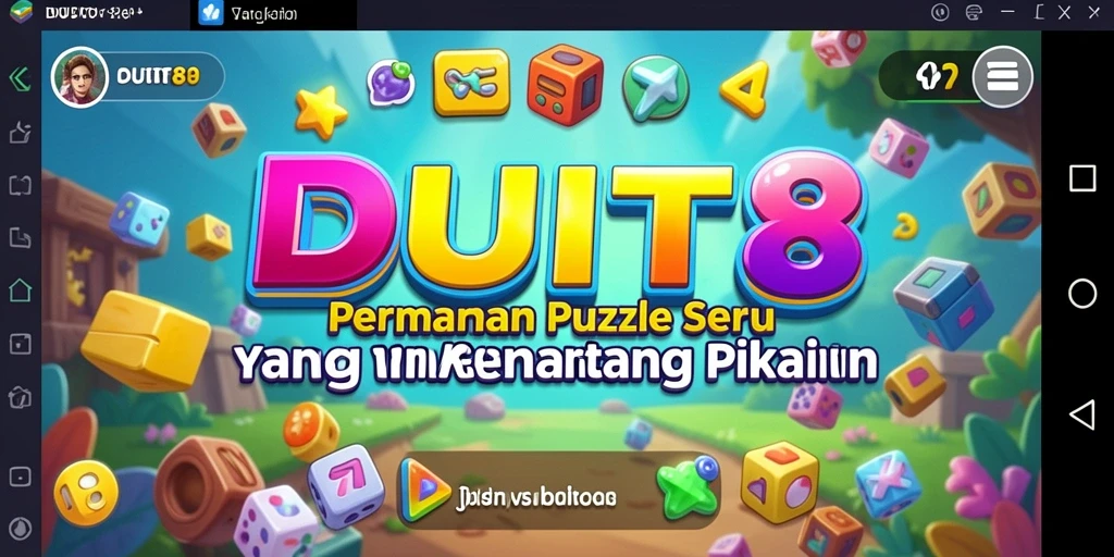 Tampilan gameplay puzzle yang menantang di DUIT8.