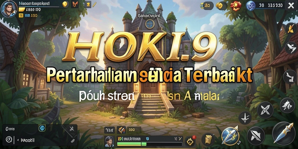 Screenshot HOKI9 menampilkan aksi intens dalam pertahanan menara melawan gelombang musuh.