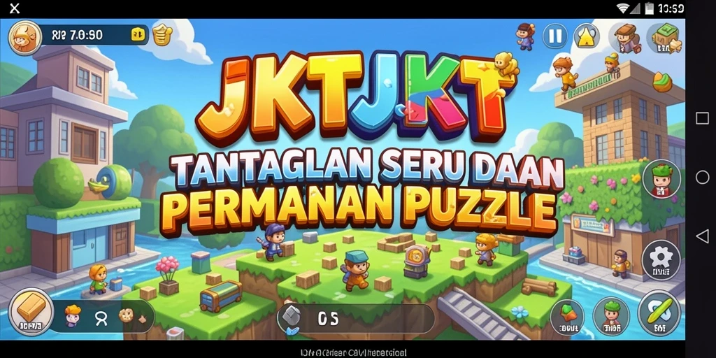 Tampilan permainan JKTJKT yang menarik dengan berbagai puzzle menantang.