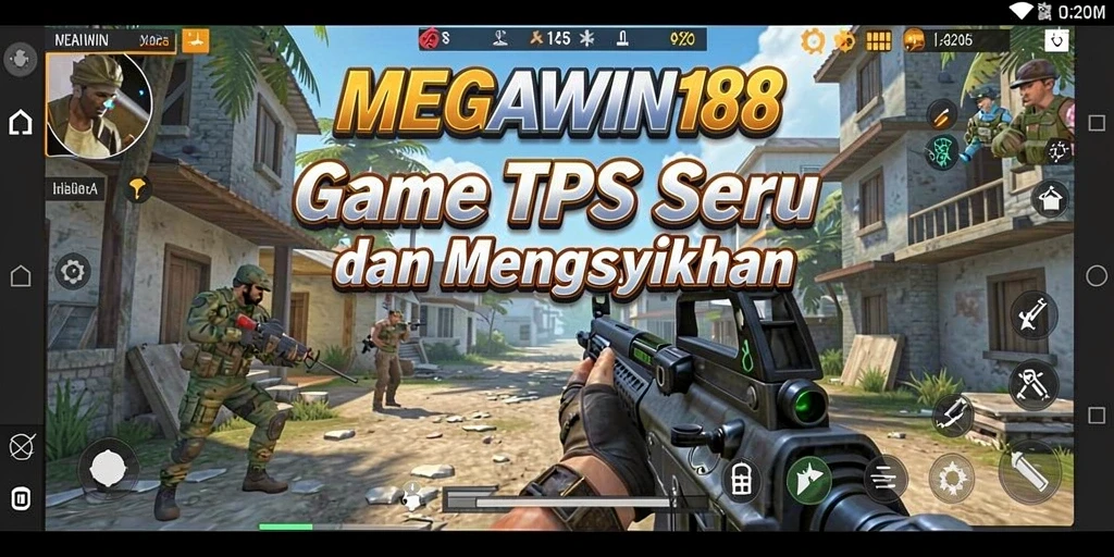 Screenshot MEGAWIN188 menunjukkan aksi seru dalam gameplay TPS yang mendebarkan.