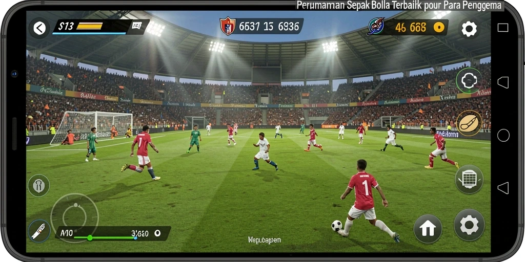 Tangkapan layar menunjukkan aksi seru dalam permainan sepak bola.