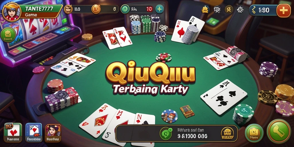 Tampilan gameplay QiuQiu yang seru dan menarik.