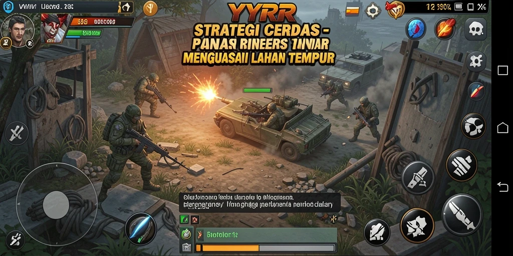 Tampilan gameplay strategis yang mendebarkan di YYRR.